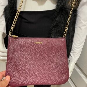 Lodis new Italian bag wine color 5-in-1